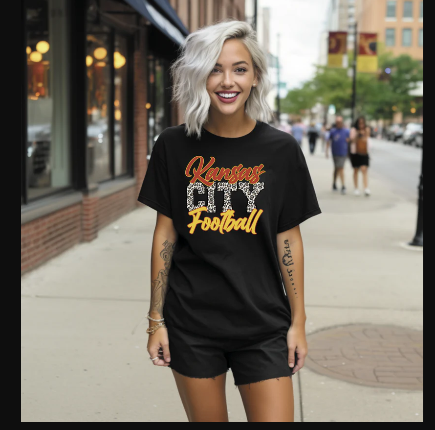 Leopard Kansas City Football shirt