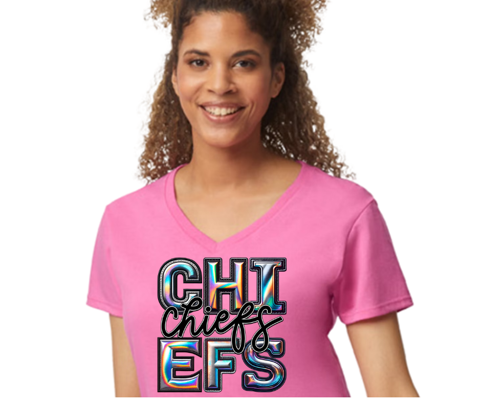 Chiefs Faux Holographic Women's Shirt
