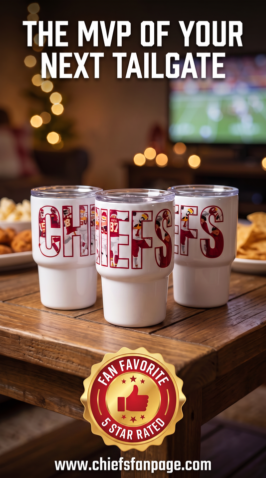 3 oz Chiefs shot glass