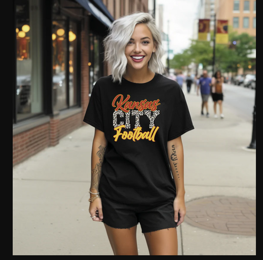 Leopard Kansas City Football shirt