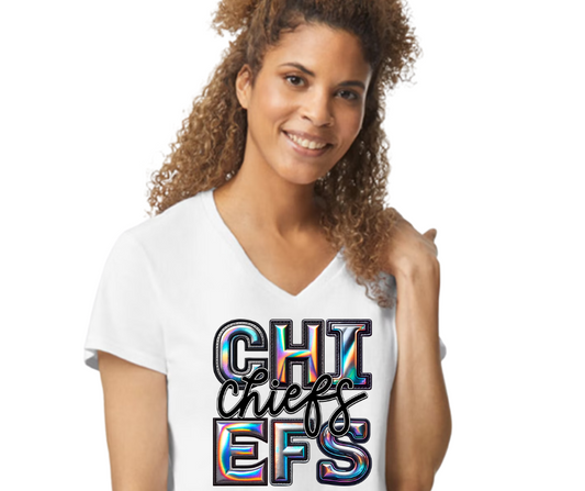 Chiefs Faux Holographic Women's Shirt
